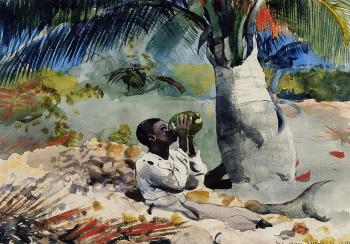 Winslow Homer : Under the Coco Palm